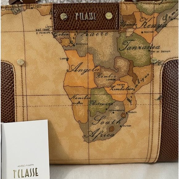 ALVERO MARTINI 1ª Classe GEO LIRICA SMALL HANDBAG WITH SHOULDER STRAP - Picture 4 of 11